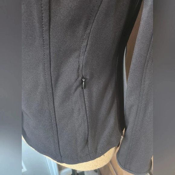 Black Blazer Sleeve Zippers by Marc Cain Sz 3/ Med - Picture 5 of 12
